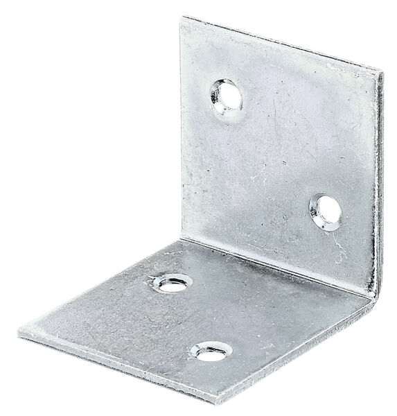 Alberts Breitwinkel, galv. verzinkt, TxHxB 40x40x40 mm Produktbild Alberts Breitwinkel, galv. verzinkt, TxHxB 40x40x40 mm