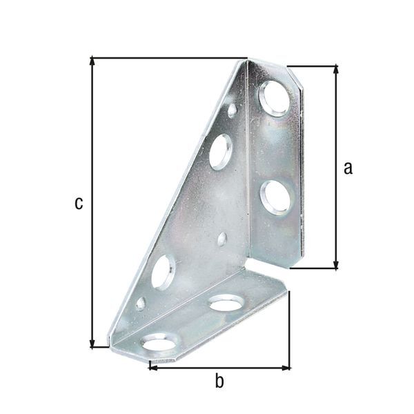 Alberts Eckplatte sendzimirverzinkt Schenkellängen 50 mm Breite 70 mm Alberts Eckplatte sendzimirverzinkt Schenkellängen 50 mm Breite 70 mm