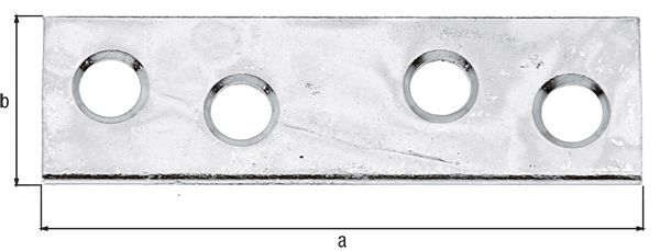 Alberts Flachverbinder sendzimirverzinkt LxB 50x14 mm Alberts Flachverbinder sendzimirverzinkt LxB 50x14 mm