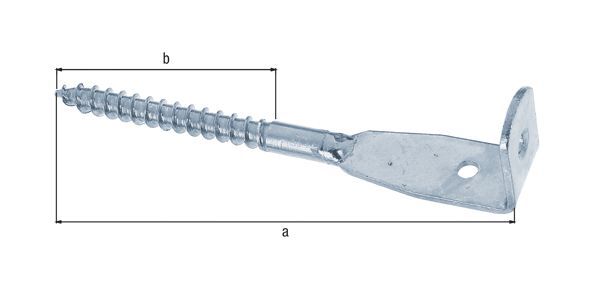 Alberts Flechtzaunhalter Blattschrauben-Form abgewinkelt, galvanisch verzinkt L 160mm Produktbild Alberts Flechtzaunhalter Blattschrauben-Form abgewinkelt, galvanisch verzinkt L 160mm