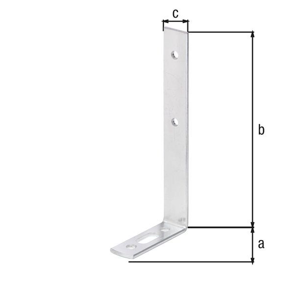 Alberts Gardinenwinkel galvanisch verzinkt TxHxB 55x120x17 mm Produktbild Alberts Gardinenwinkel galvanisch verzinkt TxHxB 55x120x17 mm