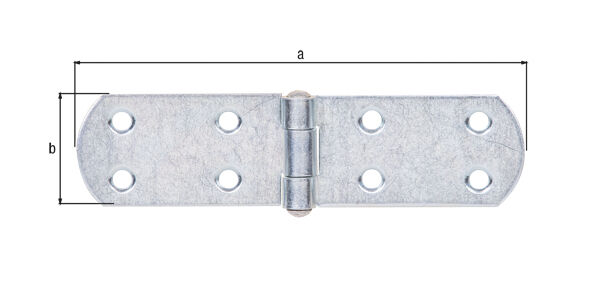 Alberts Kistenband, galv. gelb verzinkt, LxB 135x35x2 mm Produktbild Alberts Kistenband, galv. gelb verzinkt, LxB 135x35x2 mm