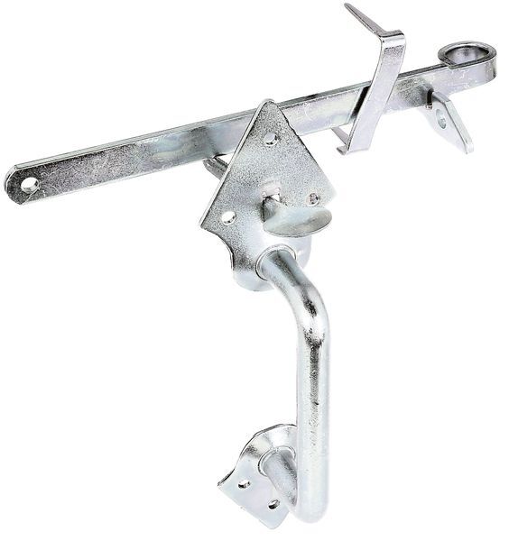 Alberts Klinken-Set f. Flechtzaun-u.leichte Holztore, verzinkt, L 260 mm Produktbild Alberts Klinken-Set f. Flechtzaun-u.leichte Holztore, verzinkt, L 260 mm