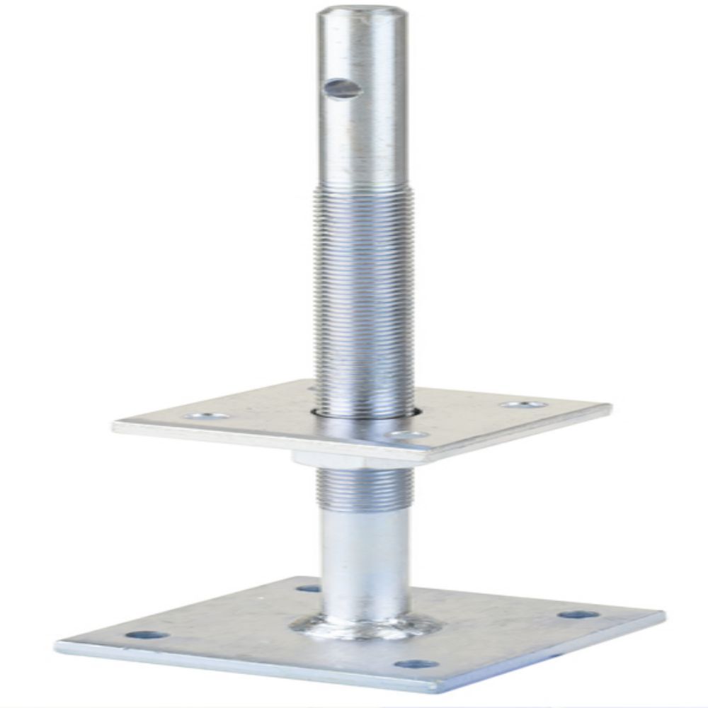 Alberts I Pfostenträger höhenverstellbar 100 bis 230 mm verzinkt zum Aufschrauben Produktbild Alberts I Pfostenträger höhenverstellbar 100 bis 230 mm verzinkt zum Aufschrauben