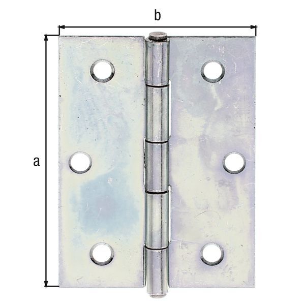Alberts Scharnier sendzimirverzinkt LxB 80x58 mm Produktbild Alberts Scharnier sendzimirverzinkt LxB 80x58 mm