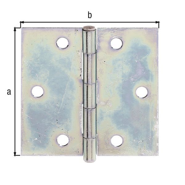 Alberts Scharnier sendzimirverzinkt LxB 82x82 mm Produktbild Alberts Scharnier sendzimirverzinkt LxB 82x82 mm