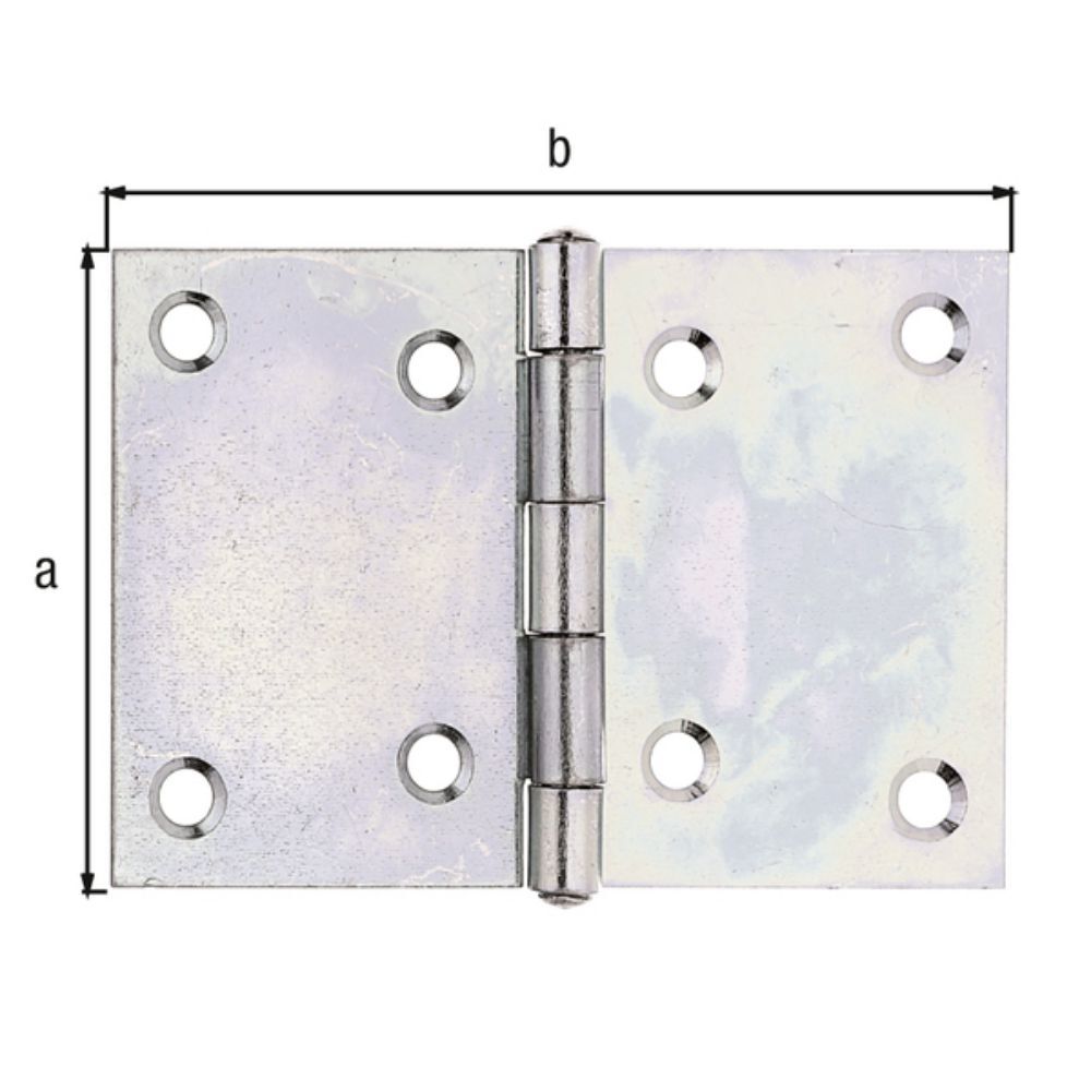 Alberts Scharnier verzinkt, LxB 70x104,5 mm Produktbild Alberts Scharnier verzinkt, LxB 70x104,5 mm