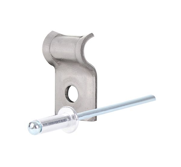 Alberts Spanndrahthalter mit Nietstift, Edelstahl Produktbild Alberts Spanndrahthalter mit Nietstift, Edelstahl