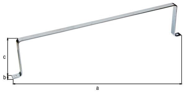 Alberts Stauraumbrücke galvanisch verzinkt Skizze Produktbild Alberts Stauraumbrücke galvanisch verzinkt Skizze bild 2