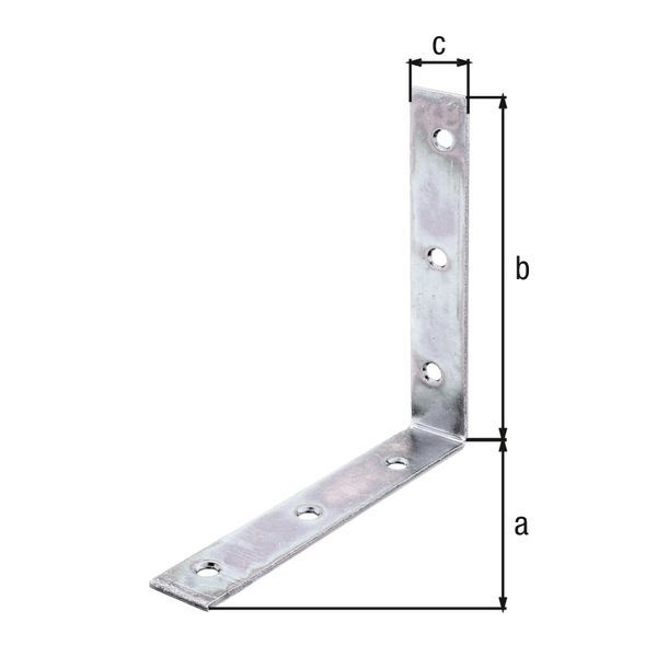 Alberts Stuhlwinkel sendzimirverzinkt TxHxB 125x125x22 mm Produktbild Alberts Stuhlwinkel sendzimirverzinkt TxHxB 125x125x22 mm