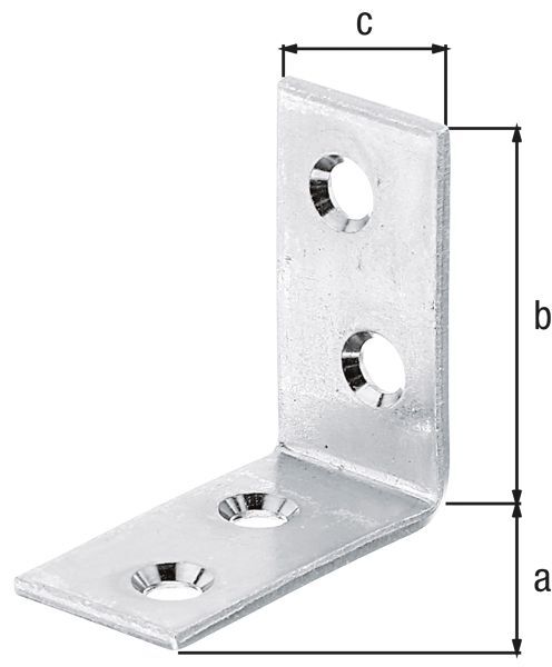 Alberts Stuhlwinkel sendzimirverzinkt TxHxB 40x40x20 mm Produktbild Alberts Stuhlwinkel sendzimirverzinkt TxHxB 40x40x20 mm