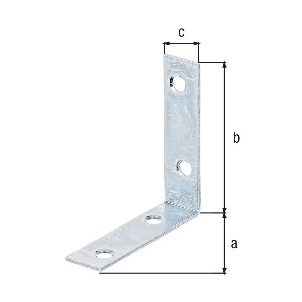 Alberts Stuhlwinkel sendzimirverzinkt TxHxB 60x60x16 mm Produktbild Alberts Stuhlwinkel sendzimirverzinkt TxHxB 60x60x16 mm