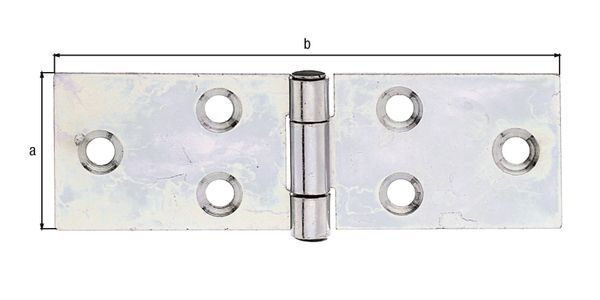 Alberts Tischband sendzimirverzinkt LxB 26x81 mm Produktbild Alberts Tischband sendzimirverzinkt LxB 26x81 mm