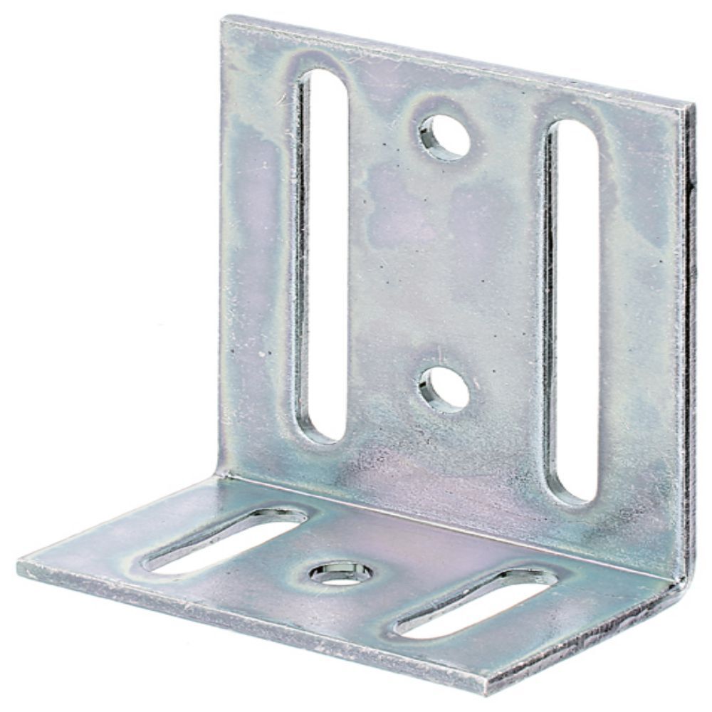 Alberts Verstellwinkel, mit Langloch, galv. verzinkt, TxHxB 40x77x65 mm Produktbild Alberts Verstellwinkel, mit Langloch, galv. verzinkt, TxHxB 40x77x65 mm