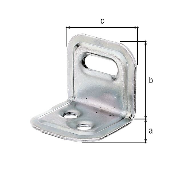 Alberts Verstellwinkel geprägt mit Langloch galvanisch verzinkt TxHxB 25x25x30 mm Produktbild Alberts Verstellwinkel geprägt mit Langloch galvanisch verzinkt TxHxB 25x25x30 mm
