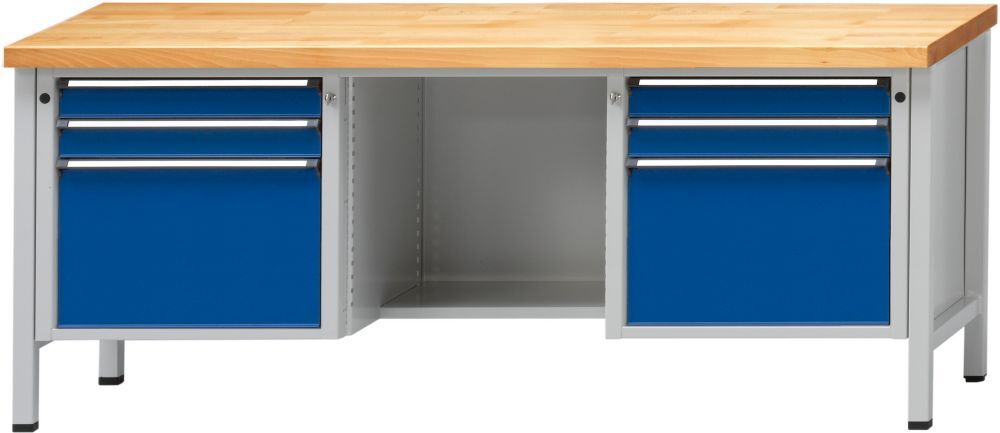 Anke Kasten Werkbank 2000 454 V 40 mm, 840 mm 7035/5010 Produktbild Anke Kasten Werkbank 2000 454 V 40 mm, 840 mm 7035/5010