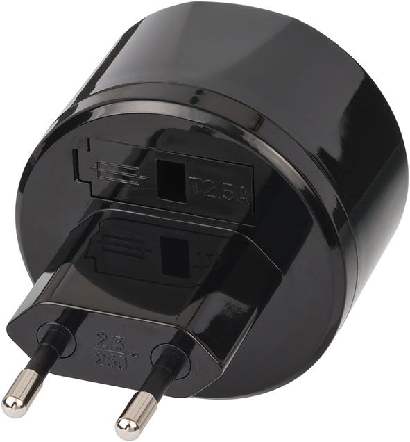 Brennenstuhl Reisestecker USA => Euro mit 2,5A Sicherung