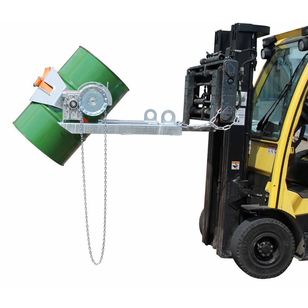 Bauer Fasskippe FLEX-K Kippvorgang mit Kette Tragkraft 300kg verzinkt Produktbild Bauer Fasskippe FLEX-K Kippvorgang mit Kette Tragkraft 300kg verzinkt