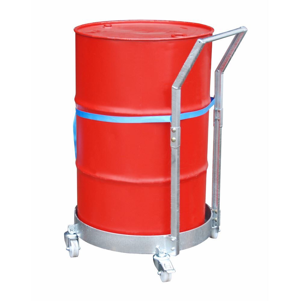 Bauer Fass Rollwagen FRW-III für Transport von Fässern bis Ø600 mm Tragkraft 300kg verzinkt Produktbild Bauer Fass Rollwagen FRW-III für Transport von Fässern bis Ø600 mm Tragkraft 300kg verzinkt