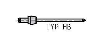 GESIPA Blindniete Klemmprofil Alu/Stahl 3 x 5 Typ: HB, 500 St. Produktbild GESIPA Blindniete Klemmprofil Alu/Stahl 3 x 5 Typ: HB, 500 St.