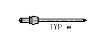 GESIPA Blindniete Klemmprofil Alu/Stahl 3 x 5 Typ: W, 500 St. Produktbild GESIPA Blindniete Klemmprofil Alu/Stahl 3 x 5 Typ: W, 500 St.
