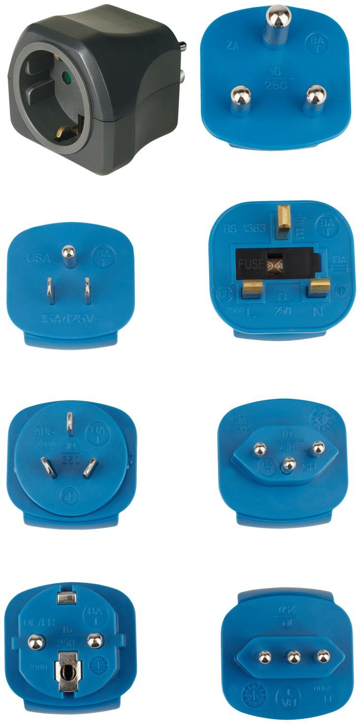 Brennenstuhl Reisestecker Set mit 10A Sicherung Produktbild Brennenstuhl Reisestecker Set mit 10A Sicherung