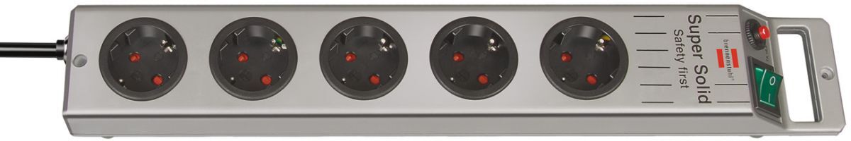 Brennenstuhl Steckdosenleiste 5 Stecker Super Solid Line 2,5 m Produktbild Brennenstuhl Steckdosenleiste 5 Stecker Super Solid Line 2,5 m
