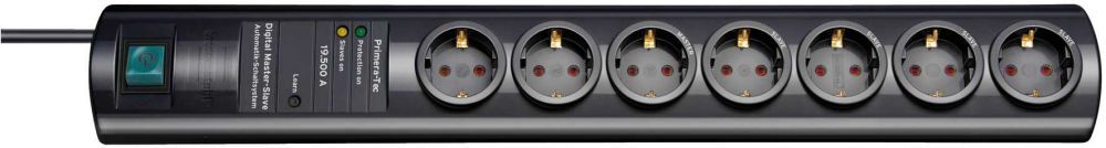 Brennenstuhl Steckdosenleiste Primera Tec Digi Master Überspannungsschutz Master Slave Produktbild Brennenstuhl Steckdosenleiste Primera Tec Digi Master Überspannungsschutz Master Slave