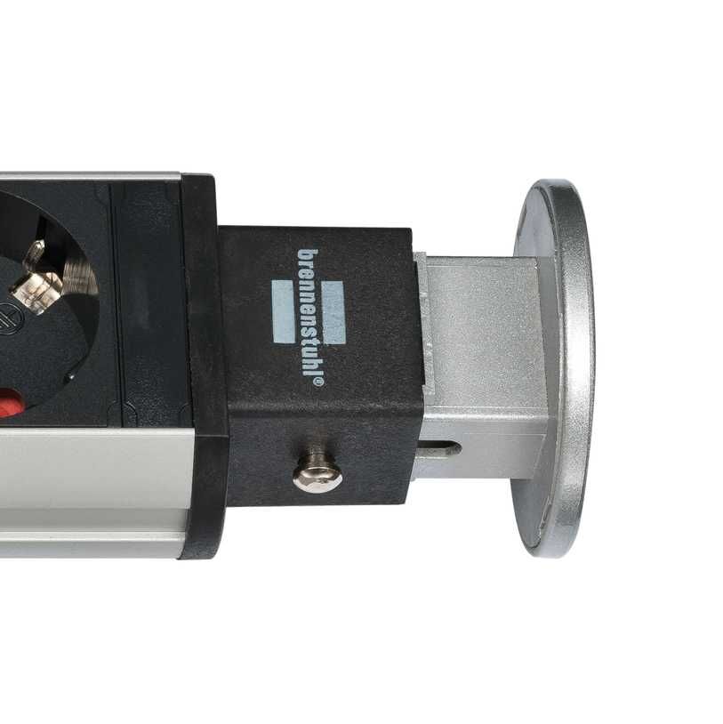 Brennenstuhl Tischsteckdosenleiste Tower Power 3 fach versenkbar mit 2 fach USB 2 m Kabel Produktbild Brennenstuhl Tischsteckdosenleiste Tower Power 3 fach versenkbar mit 2 fach USB 2 m Kabel bild 7