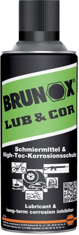 Brunox Schmiermittel Lub und Cor High Tec Sprühdose mit 400 ml Produktbild Brunox Schmiermittel Lub und Cor High Tec Sprühdose mit 400 ml