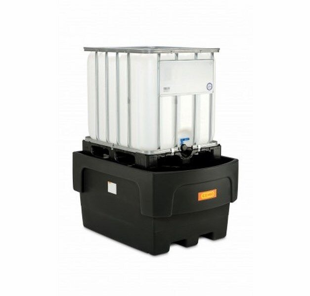 Cemo IBC Auffangwanne 1100/1-PE mit Stützkreuz und Abfüllvorsatz Produktbild Cemo IBC Auffangwanne 1100/1-PE mit Stützkreuz und Abfüllvorsatz