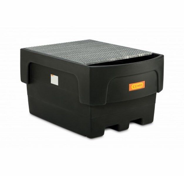 Cemo IBC Auffangwanne 1100/1-PE mit Abfüllvorsatz und Stahlgitterrost Produktbild Cemo IBC Auffangwanne 1100/1-PE mit Abfüllvorsatz und Stahlgitterrost