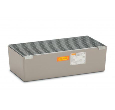 CEMO Auffangwanne 65-RC mit Gitterrost Produktbild CEMO Auffangwanne 65-RC mit Gitterrost