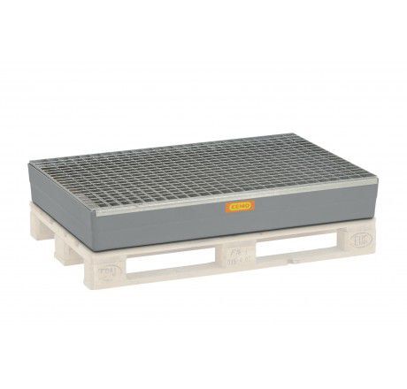 CEMO Auffangwanne 150 RC Arretierungsnocken und Stahlgitterrost Produktbild CEMO Auffangwanne 150 RC Arretierungsnocken und Stahlgitterrost