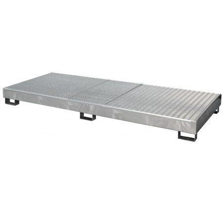 CEMO Auffangwanne Typ SW10 verzinkt mit Gitterrost Produktbild CEMO Auffangwanne Typ SW10 verzinkt mit Gitterrost