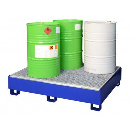 CEMO Auffangwanne Typ SW4 lackiert mit Gitterrost Produktbild CEMO Auffangwanne Typ SW4 lackiert mit Gitterrost