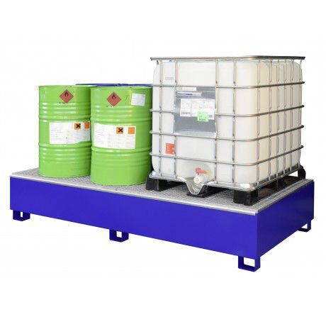 CEMO Auffangwanne Typ SW8 lackiert mit Gitterrost Produktbild CEMO Auffangwanne Typ SW8 lackiert mit Gitterrost