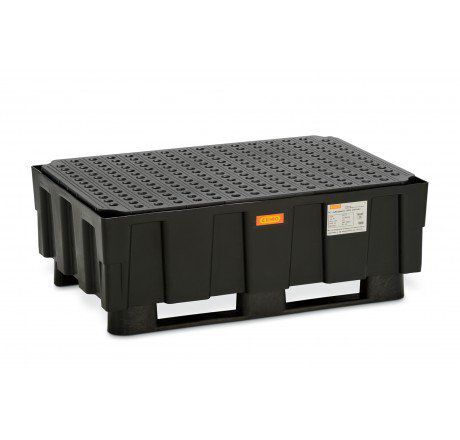 CEMO PE Auffangwanne 250/2 mit 2 Kufen mit PE Rost mit Zulassung Produktbild CEMO PE Auffangwanne 250/2 mit 2 Kufen mit PE Rost mit Zulassung
