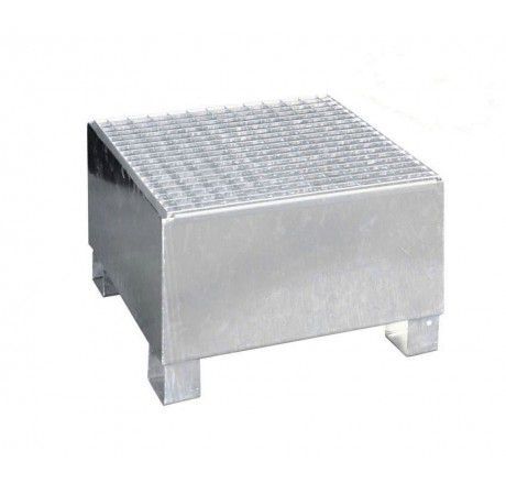 CEMO Auffangwanne Typ SW1 verzinkt mit Gitterrost Produktbild CEMO Auffangwanne Typ SW1 verzinkt mit Gitterrost