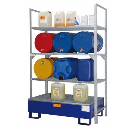 CEMO Fassregal Typ 540 mit Stahlauffangwanne SW2 Produktbild CEMO Fassregal Typ 540 mit Stahlauffangwanne SW2