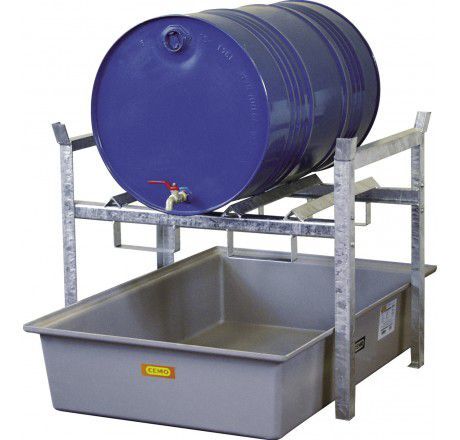 CEMO Fassregal Typ 400 mit Fassauflagen 60 Liter oder 200 Liter Produktbild CEMO Fassregal Typ 400 mit Fassauflagen 60 Liter oder 200 Liter