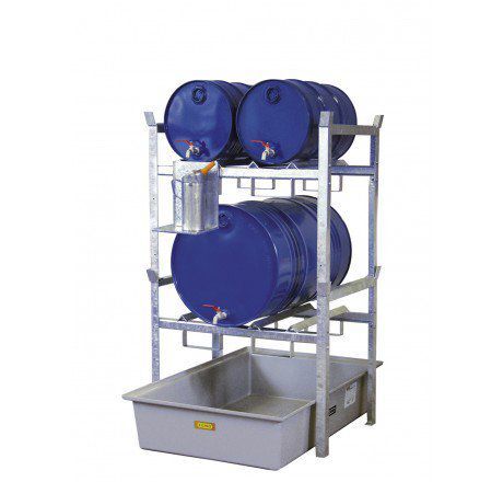 CEMO Fassregal Typ 400 mit Fassauflagen Produktbild CEMO Fassregal Typ 400 mit Fassauflagen