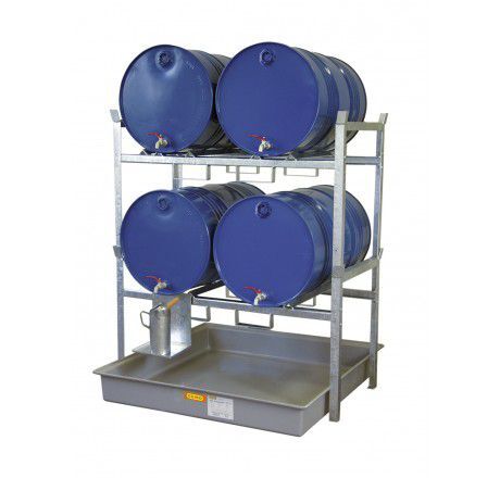 CEMO Fassregal Typ 800 mit Fassauflagen für 4x200 Liter Produktbild CEMO Fassregal Typ 800 mit Fassauflagen für 4x200 Liter