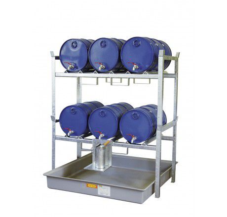 CEMO Fassregal Typ 800 mit Fassauflagen 6x60 Liter Produktbild CEMO Fassregal Typ 800 mit Fassauflagen 6x60 Liter