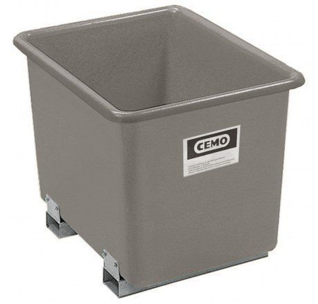 CEMO GFK Rechteckbehälter 1500 l mit Staplertaschen grau Produktbild CEMO GFK Rechteckbehälter 1500 l mit Staplertaschen grau
