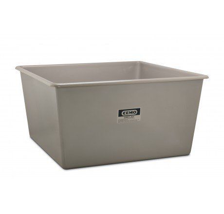 CEMO GFK Rechteckbehälter 3300l Standard grau Produktbild CEMO GFK Rechteckbehälter 3300l Standard grau