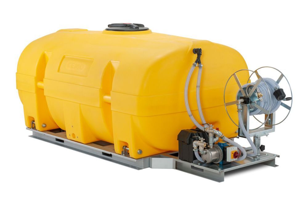 Cemo Mobiles Bewässerungssystem 130-PE 2.000 l mit Elektropumpe 24 V ohne Schwallwand Cemo Mobiles Bewässerungssystem 130-PE 2.000 l mit Elektropumpe 24 V ohne Schwallwand