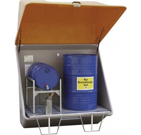 CEMO Fass Schadstoff Sammelstation 200 Liter Produktbild CEMO Fass Schadstoff Sammelstation 200 Liter