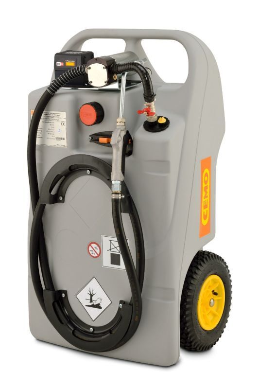 Cemo Schmierstofftrolley 100 Liter CAS mit 4 Ah Akku und Ladegerät Produktbild Cemo Schmierstofftrolley 100 Liter CAS mit 4 Ah Akku und Ladegerät