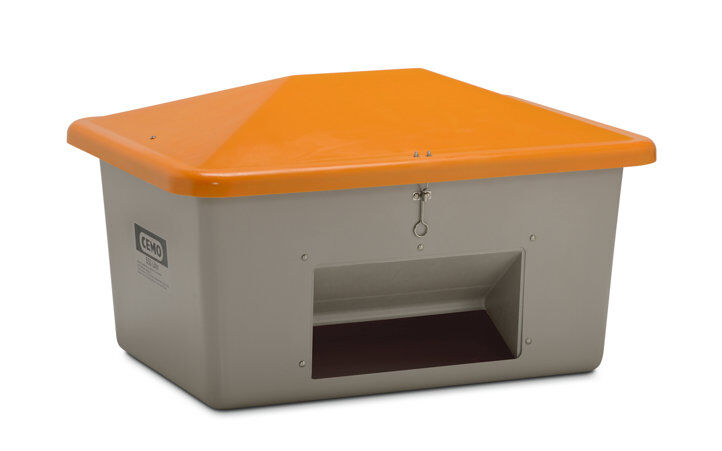 Cemo GFK Streugutbehälter 700 l mit Entnahmeöffnung Produktbild Cemo GFK Streugutbehälter 700 l mit Entnahmeöffnung